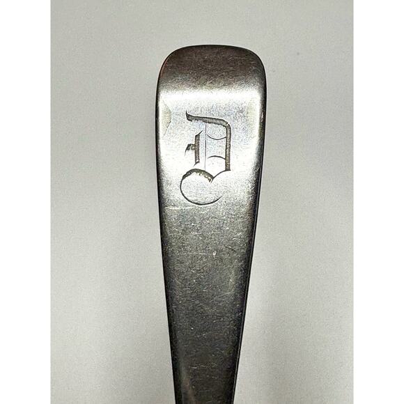 1847 Rogers Brothers "ASSYRIAN HEAD" Spoon Silverplate 6" Monogram "D" on back - Picture 5 of 7